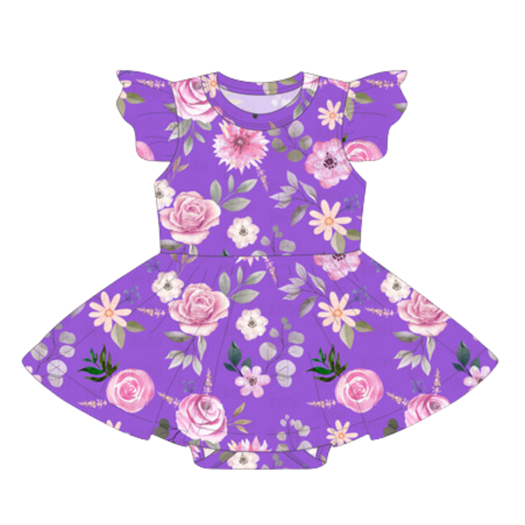 Khlobe Lavender Rose Bamboo Dress