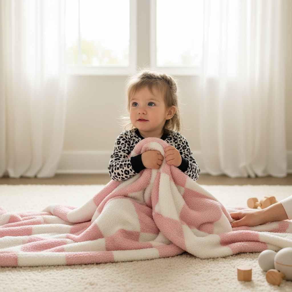Dream Blanket - Pink Checker