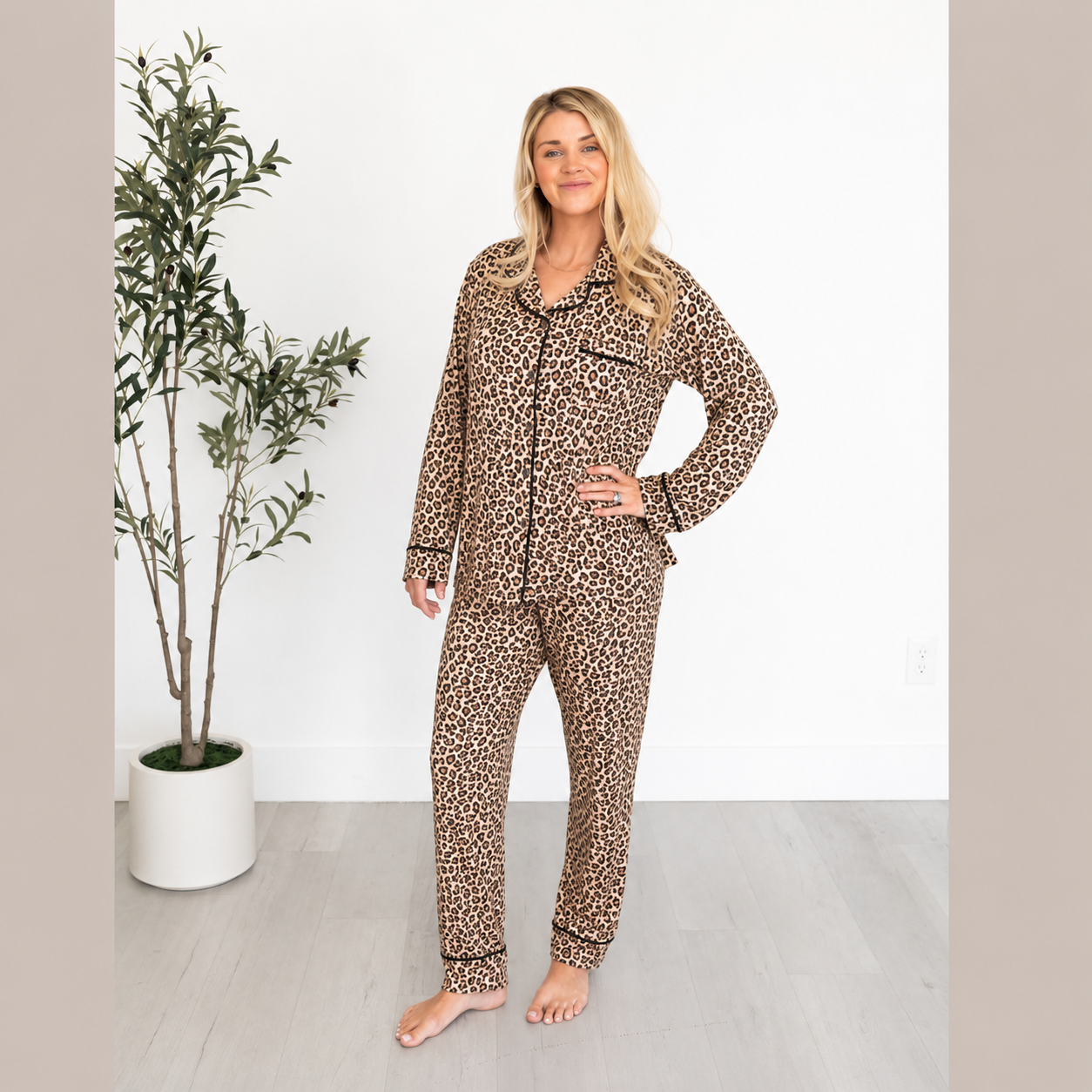 Button-Up Luxe Adult Pajamas